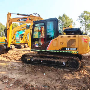 Excavatrice Sany d'occasion en bon état, marque chinoise, faible nombre d'heures de travail, 13 tonnes, Sany Sy 135, excavatrice d'occasion à bas prix à vendre - Product Image 6