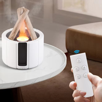 Diffuseur d'arômes pour la maison intelligente Humidificateur de grain de bois à flamme 3D avec désodorisants aux huiles essentielles Bonfire Scent Aroma pour l'aromathérapie