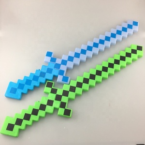 Espada de Juguete LED con Diseño de Mundo Cibernético, Ideal para Fiestas de Cumpleaños, Juegos, Halloween, Espada de Mosaico de Píxeles LED - Product Image 2