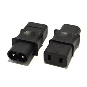 IEC320 C8 Stecker auf <span class=keywords><strong>C9</strong></span> 2-Pin Buchse Adapter 6A 250V C8 zu <span class=keywords><strong>C9</strong></span> Stromwandlerstecker - Product Image 3