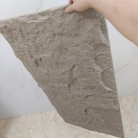 Nouveau matériau PU Folio rock pierre panneau mur Faux polyuréthane pierre panneau 3D panneau mural