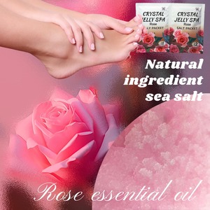 Kit de <span class=keywords><strong>pédicure</strong></span> de luxe rose boule de bain à bulles sel de mer pied cristal gelée expérience SPA à la maison cadeaux de mariage de Noël Saint-Valentin - Product Image 2