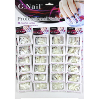 G. G. Faux ongles, 24 paquets de nouveaux style de manucure, couleur naturelle, forme spéciale