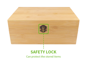 Large Bamboo <strong>Box</strong> Combination <strong>Lock</strong> Decorative <strong>Box</strong> for Storage Lockbox with Storage Jar, Christmas Gifts for Men Women, Home Decor - Product Image 3