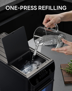 Machine à glaçons domestique populaire de 12 kg, glaçons en forme de nuggets avec minuterie et nettoyage automatique, machine à glaçons en forme de nuggets pour la maison/les fêtes/les <span class=keywords><strong>camping</strong></span>-cars/le <span class=keywords><strong>camping</strong></span> - Product Image 6