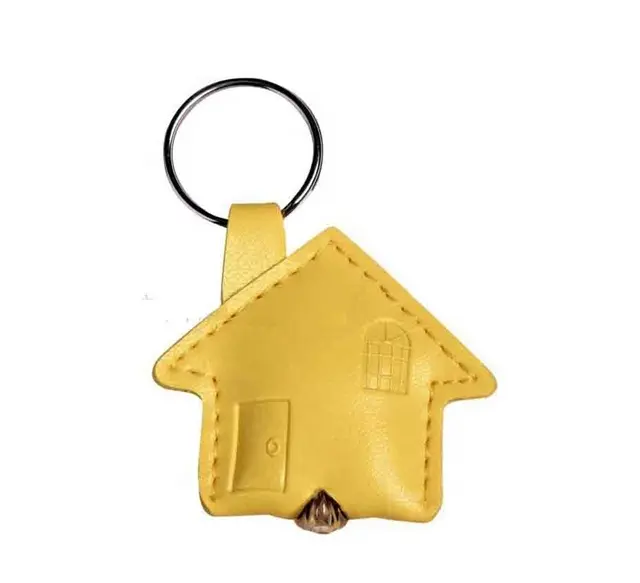 Wholesale Custom Leather LED Light Keyring Promotional Keychain