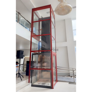 Ascenseurs résidentiels privés pour maisons à 2 étages, <span class=keywords><strong>ascenseur</strong></span> domestique avec double porte automatique et cabine en verre - Product Image 6