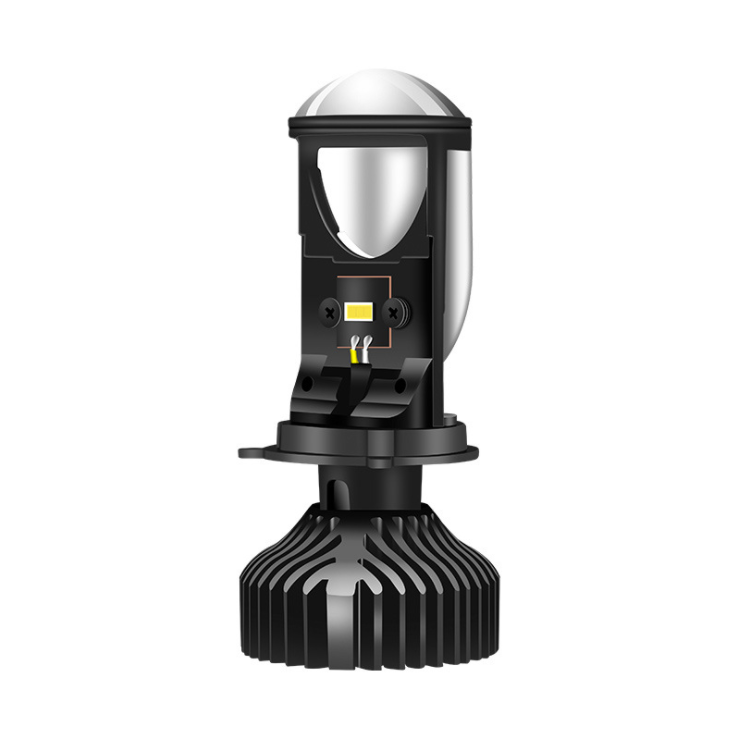 Мотоциклетная светодиодная фара H4 с объективом проектора, лампа фары ближнего и дальнего света H4