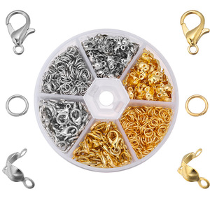 Alloy Jewelry Findings Clasps Hooks Gold Silver Plated DIY Beading Accessories 25pcs Each Color - Product Image 5