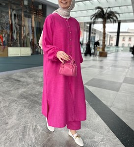 Robe personnalisée solide <span class=keywords><strong>de</strong></span> style ethnique Robe Lslamic Khimar Jilbab Hijab Ramadhan Eid Abaya Robe <span class=keywords><strong>musulmane</strong></span> pour femme Robe <span class=keywords><strong>de</strong></span> vêtement <span class=keywords><strong>de</strong></span> prière - Product Image 4
