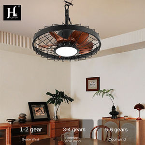 Ventilateur lumineux imperméable pour cour extérieure transfrontalière, ventilateur lumineux suspendu pour terrasse, balcon, pavillon - Product Image 5