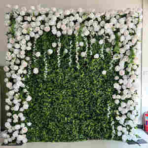 SN-M224 nuovo arrivo decorazione per eventi di nozze 3D 5D arrotolare lo sfondo della parete del fiore di rosa rossa - Product Image 5