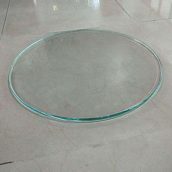 8mm Polished Edge Tempered Acid Etced Glass Table Top