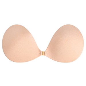 Sujetador Adhesivo Push-Up para Mujer, Sin Tirantes, Sin Espalda, Copa 3/4, de Silicona, Tela Adhesiva, Invisible, Sin Costuras, Cómodo para Verano - Product Image 1