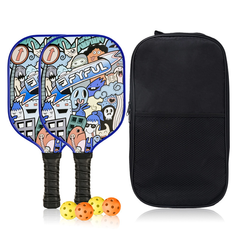 16mm Fiberglass Molding Pickleball Paddle Set for Alternative Tennis Sports Honeycomb Core USAPA Approved 40-Hole Pickleball
