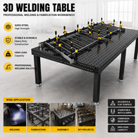 Table de soudage 3D avec pinces, table de soudage modulaire de précision pour la fabrication métallique