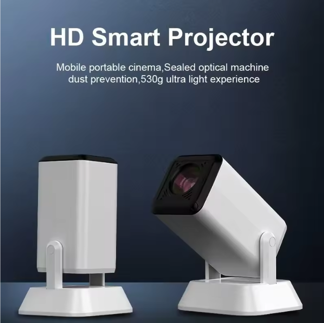 YDH-Q7 Pro Projector Auto Focus 6000Lumens 120 Inch 720P 4000mAh Battery LifeAndroid System Portable Home Theater Mini