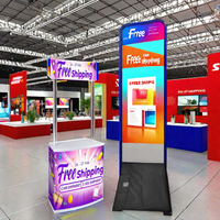 Conception populaire pliable PP/ABS contre-stand expositions de salon commercial grande table de promotion