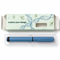 Boîte d'emballage personnalisée pour stylos injecteurs, en carton recyclable avec fenêtre et insert de protection