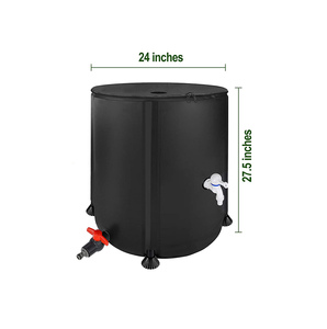 Tanque de Recolección de Agua de Lluvia Portátil de PVC de 500 Litros, Fabricado con Tela de PVC 1000D, en Oferta - Product Image 2