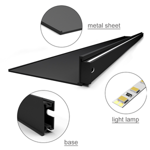 Modern Industrial Creative Concealed Stainless Steel Metal Drawer Brown <strong>Floating</strong> Wall <strong>Shelf</strong> <strong>Fixing</strong> With Bracket - Product Image 4