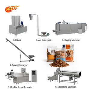 Máquina de Alimentos para Mascotas, Pellets de Alimento Flotante para Peces, Ahorro de Energía, para Perros y Gatos, Capacidad de 100-1200 kg/h, Amplia Aplicación - Product Image 1