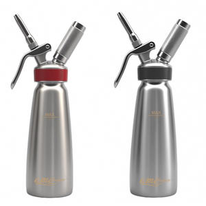 Yüksek kaliteli krem kırbaç şerit ticari kullanım profesyonel 500ml paslanmaz çelik 304 kırbaç krem kırbaç - Product Image 4