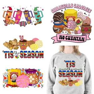 Nueva cultura Latina Navidad <span class=keywords><strong>Conchita</strong></span> It's Cold Outside No Dieta Season Calorias No Cuentan DTF pegatina de transferencia de calor para sudaderas con capucha - Product Image 2