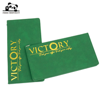 Porte-menus en cuir interchangeable avec logo personnalisé en feuille d'or pour restaurants, bars, cafés, avec cordon élastique, petites couvertures de menu