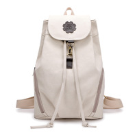 Sac à dos en toile ciré pour femme, sac d'école de couleur Pastel, style vintage, logo personnalisé, cordon rose, pour enfants, nouvelle collection
