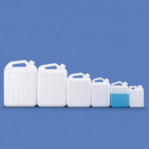 Conteneur à vin en plastique PE de qualité alimentaire avec couvercle à vis, bidon semi-transparent de 1L à 25L <span class=keywords><strong>pour</strong></span> le stockage d'<span class=keywords><strong>eau</strong></span>, de boissons et de sauces - Product Image 2