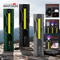 Lampe WARSUN T9 puissante à longue autonomie, torche de haute qualité, plusieurs sources de lumière, lampe de poche portable