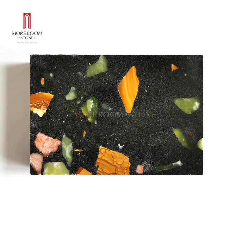 การออกแบบตกแต่งภายในเทียม Terrazzo Onyx ชิป Benchtop