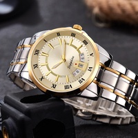 Montre Chronographe de Style Affaires en Acier Inoxydable 40mm avec Calendrier à Aiguilles, Verre Saphir et Mouvement Quartz Seiko, Étanche