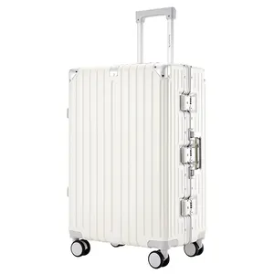 Minion-maleta con marco de aluminio de lujo, carrito de Metal para negocios, con cerradura Tsa, fabricante