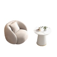 Kain ringan mewah kursi Sofa tunggal Nordik minimalis Modern untuk penerimaan tamu Internet Area istirahat selebriti