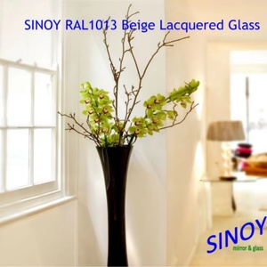 กระจกสีเบจคลาสสิก Ral 1013 แบบเคลือบสีด้านหลัง, กระจกเคลือบเงาแบบโมเดิร์นสั่งทำพิเศษสำหรับตกแต่งภายใน ขายส่ง หนา 3 มม.-8 มม. - Product Image 3