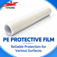 Film de protection PE de 0,05 mm d'épaisseur pour produits ménagers, protection de surface lisse, film PE haute résistance, qualité industrielle