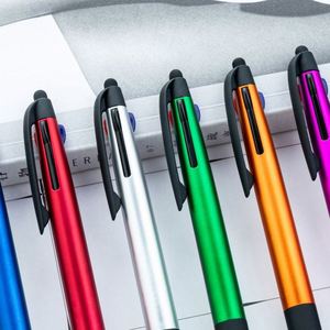 3 in 1 Custom Logo Touchscreen <b>Office</b> Student Stationery Plastic Writing Promotional <b>Gift</b> Ball Pen With Red/Blue/Black Tips - Product Image 2