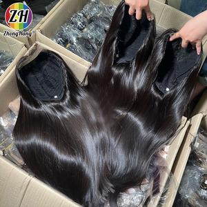 Pelucas de cabello humano de encaje completo 360 <span class=keywords><strong>HD</strong></span> sin pegamento, peluca Frontal de encaje transparente 360 cabello humano Pre Everything, peluca sin pegamento lista para usar 360 - Product Image 1