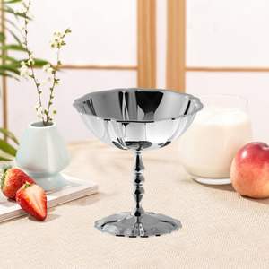 Gobelet à dessert en acier inoxydable inspiré du style nordique, léger et luxueux, gobelet court créatif, gobelet à crème glacée, gobelet à yaourt, bol à dessert - Product Image 3