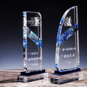 Crystal <b>Trophy</b> Laser <b>Engraved</b> Custom Starry Sky Design Conference Awards Business Gift 1234567 Specification - Product Image 1