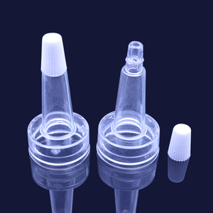 Capsules de bouteille à fermeture hermétique en gros, <span class=keywords><strong>tube</strong></span> compte-gouttes en <span class=keywords><strong>PVC</strong></span> ambré de 20 mm, <span class=keywords><strong>bouchon</strong></span> trompette pour flacon de pénicilline - Product Image 4