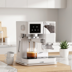 Cafetera Semiautomática Pequeña para Uso Doméstico, Extracción Profesional, Vaporizador para Preparar Latte y Cappuccino, Fácil Operación, OEM Privado - Product Image 1