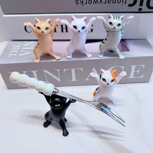 5 Piezas de Figuras de Gatos Bailarines, Decoración Animada, Modelo de Gato, Juguete de Moda, Encantadora Muñeca de Juguete en Cápsula, Decoración para Pasteles - Product Image 3