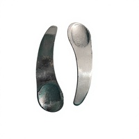 Ensemble de cuillères en acier inoxydable pour résine de Shilajit, forme croissant courbée, double extrémité, outil de dosage ayurvédique, non toxique