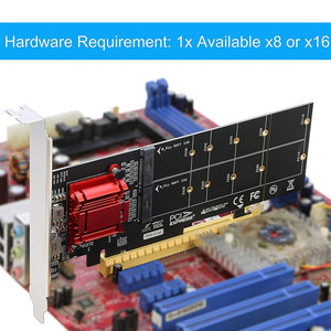 การ์ดแปลง M.2 NVMe SSD เป็น PCI-E 3.1 X8/X16 อะแดปเตอร์การ์ด M2 Pcie Nvme Ssd Riser - Product Image 4