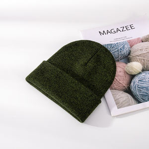 Vente en gros de bonnets tricotés d'hiver pour enfants, bonnets doublés de soie, soutien pour personnaliser le logo de broderie - Product Image 6