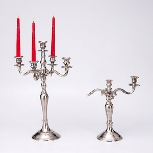 Handmade Flameless Lead Free Heat Resistant Iron Finish Eco-Friendly <b>Candelabra</b> Candlestick Holder Wedding Christmas Easter Home - Product Image 1