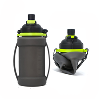 Gobelet pliable de qualité alimentaire de grande capacité 2L pour l'extérieur, tasse pliable en Tritan, isolation thermique 12-24 heures, compatible lave-vaisselle